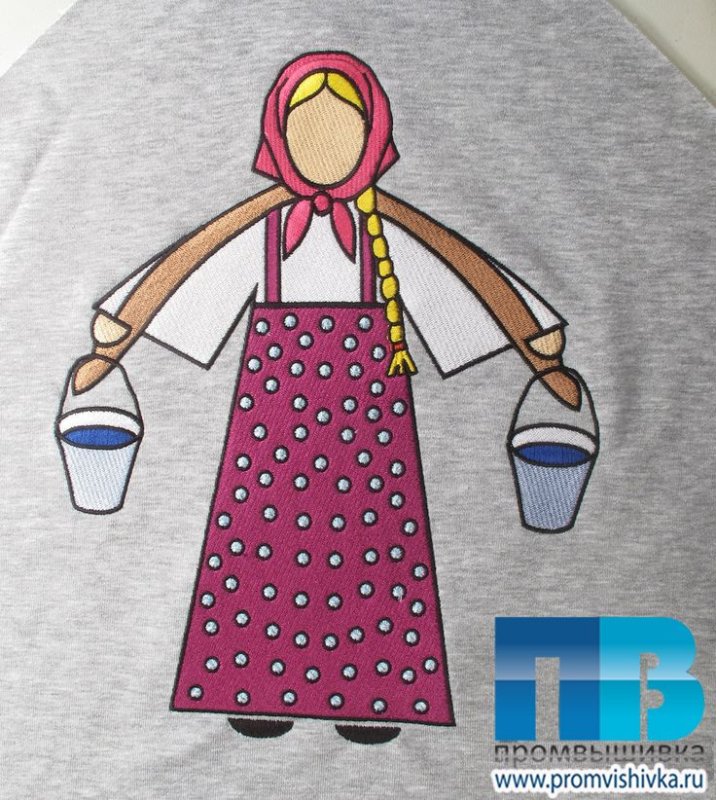 Кукла в русском национальном костюме рисование