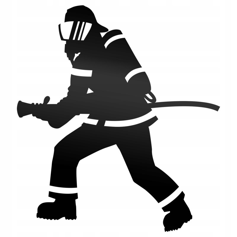 Силуэт пожарного