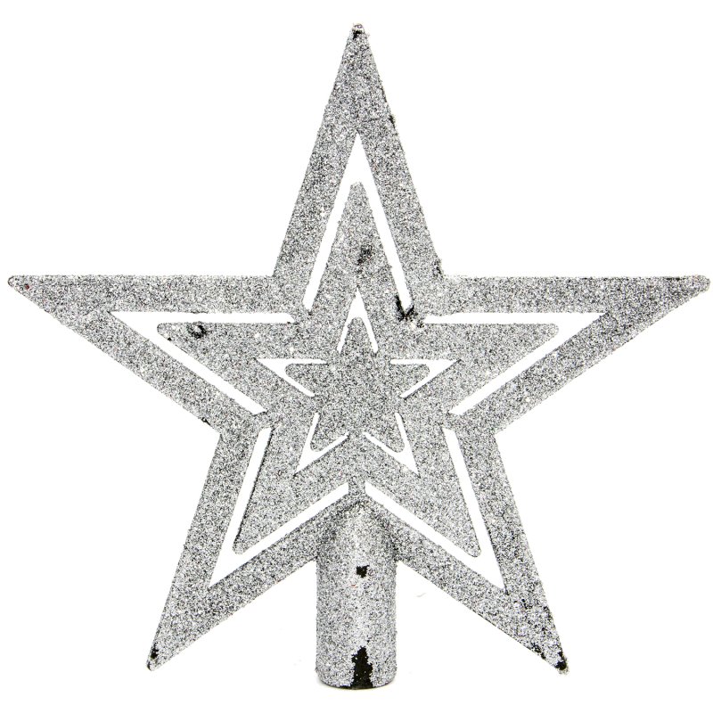 Верхушка на елку световая Vegas 20х20 см звезда 55086