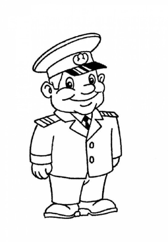 Раскраска милиционер