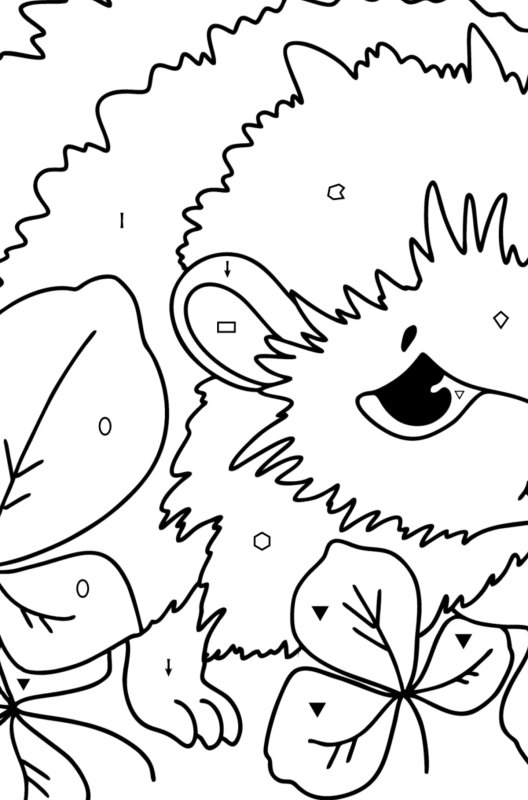 Ушастый еж раскраска для детей