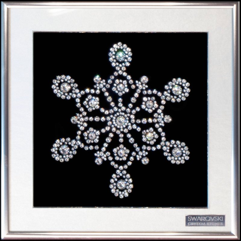 Снежинка из стразов