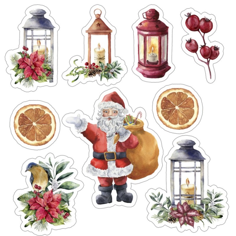 Новогодние вырезки для скрапбукинга