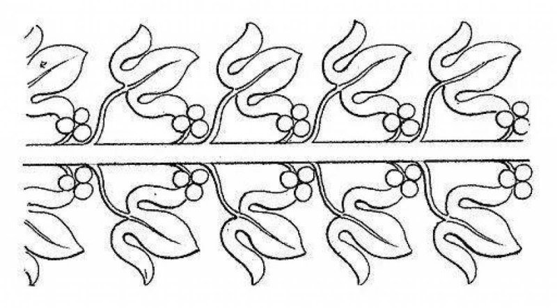 Растительный орнамент в полосе