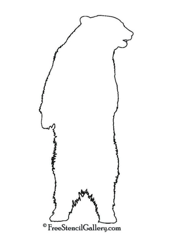 Силуэт белого медведя