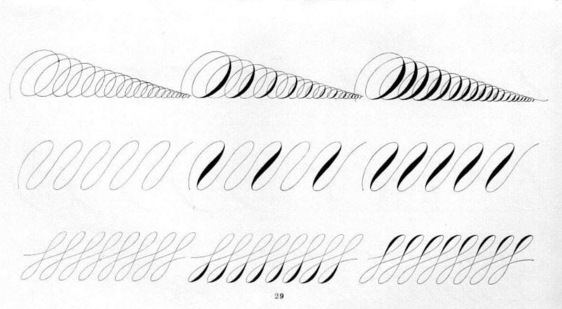 Упражнения для каллиграфического почерка