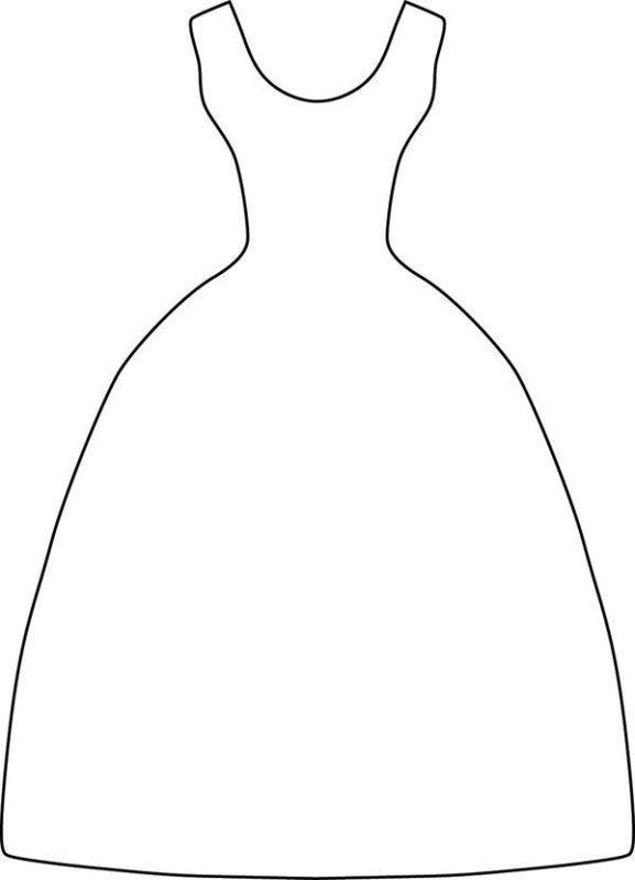 Платье вырезка