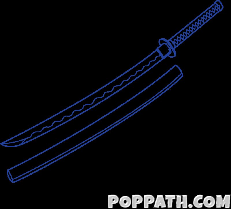 Катана Танжиро чертеж