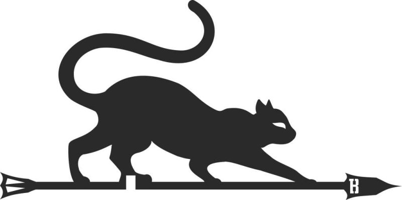 Флюгер кошка