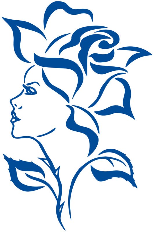 Трафарет женщины