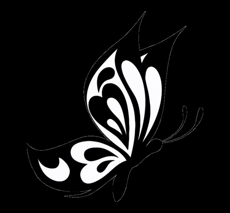 Трафареты бабочек для декора стены