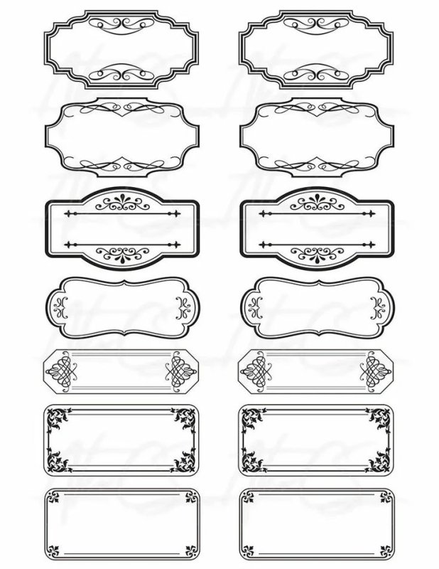 Наклейки этикетки на банки