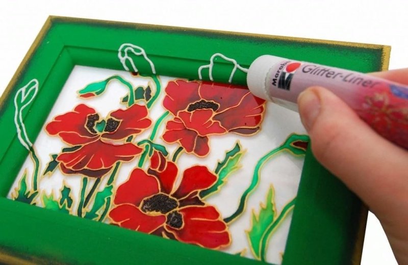 Витраж акриловыми красками