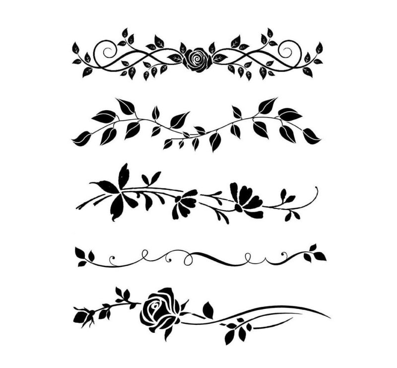 Трафарет узоры