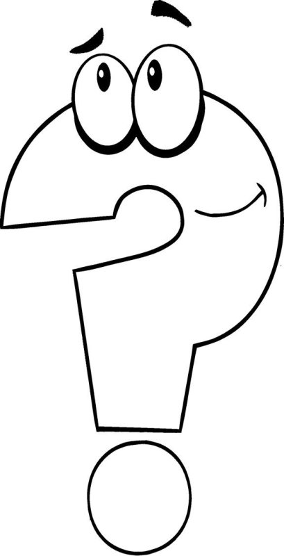 Знак вопроса для срисовки