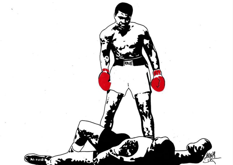 Мухаммед Али эскиз