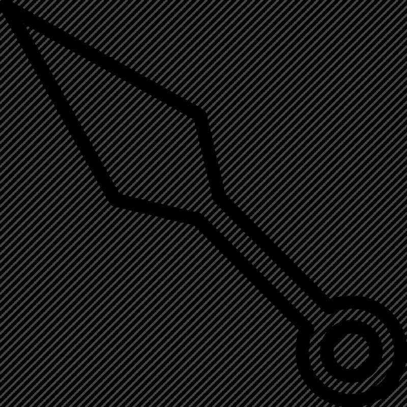 Чертёж ножа кунай из стандофф 2