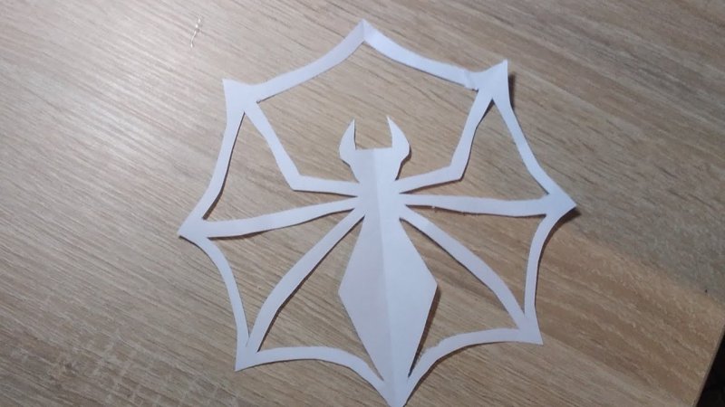 Снежинка паутина