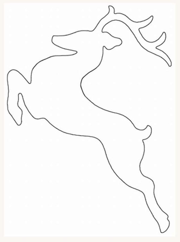 Новогодние украшения на окна олени