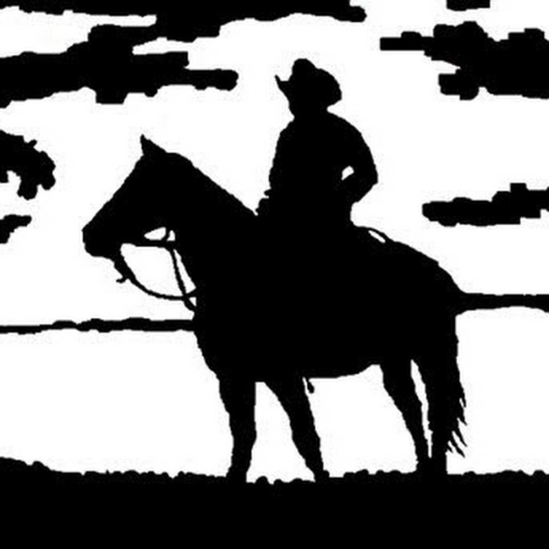 Ковбой силуэт