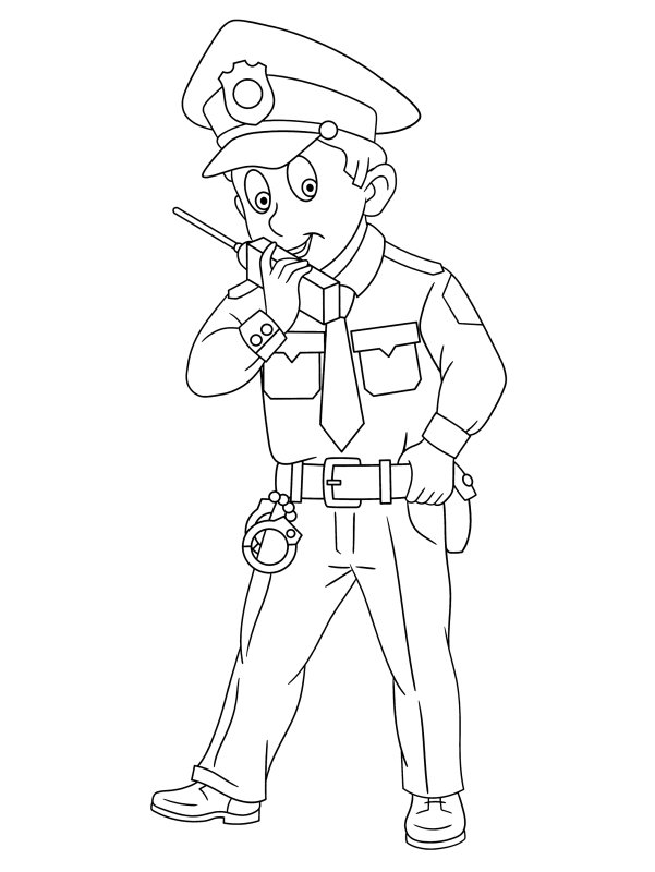 Полиция рисунок карандашом