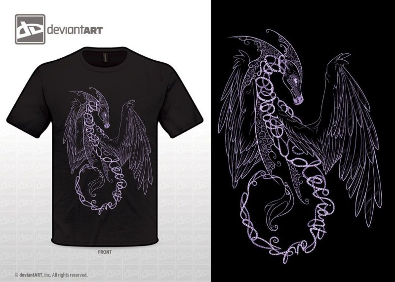 Кастом дракона на одежде