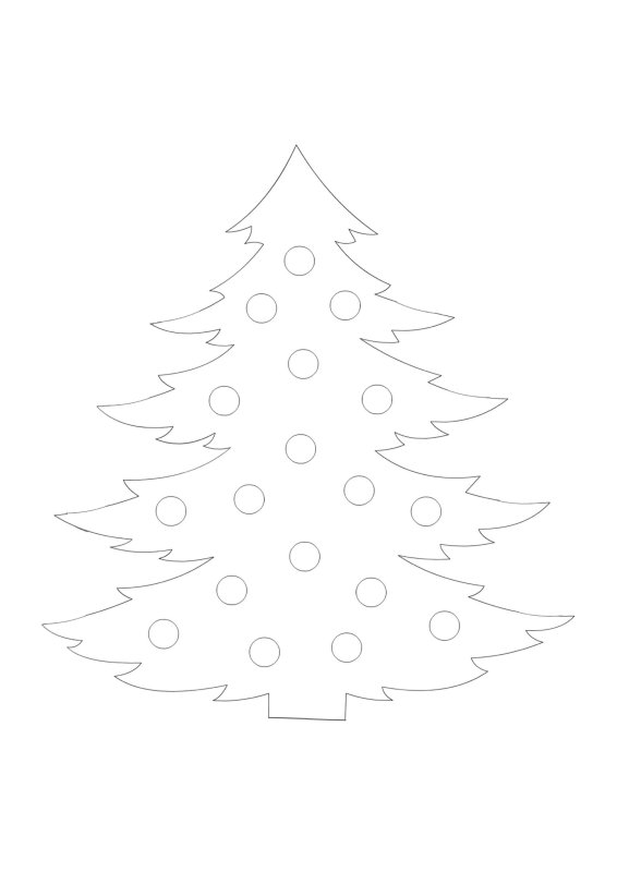 Елка для вырезания