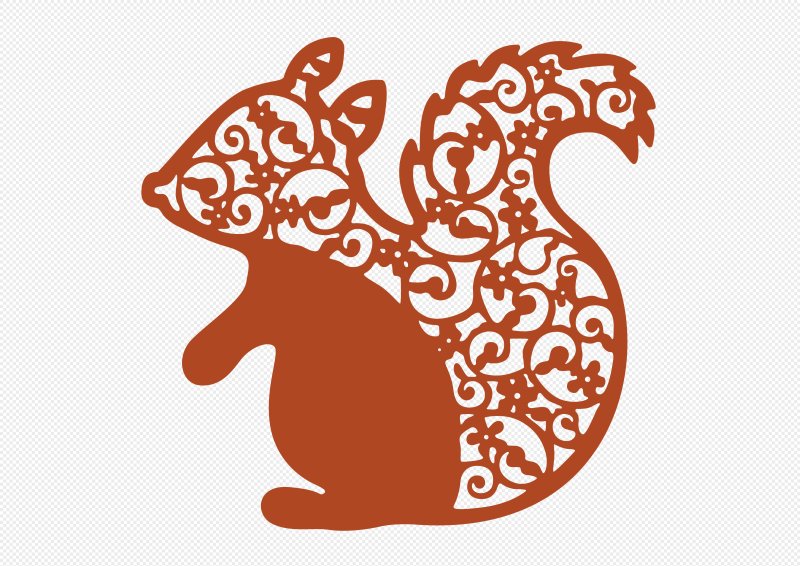 Силуэты животных для вырезания из бумаги