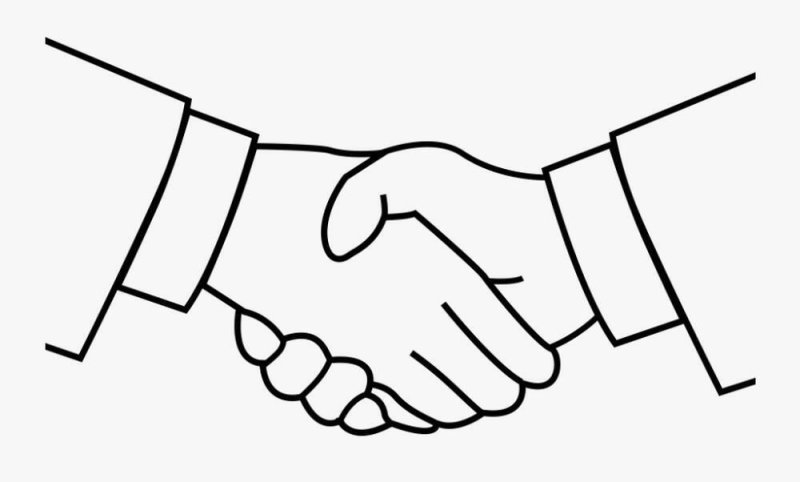Рукопожатие иллюстрация