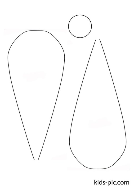 Лепесток ромашки шаблон а4