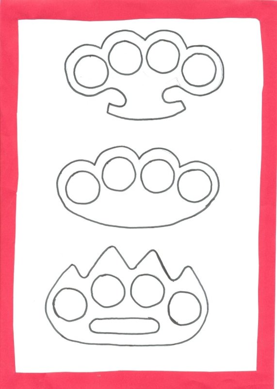 Кастет лекало