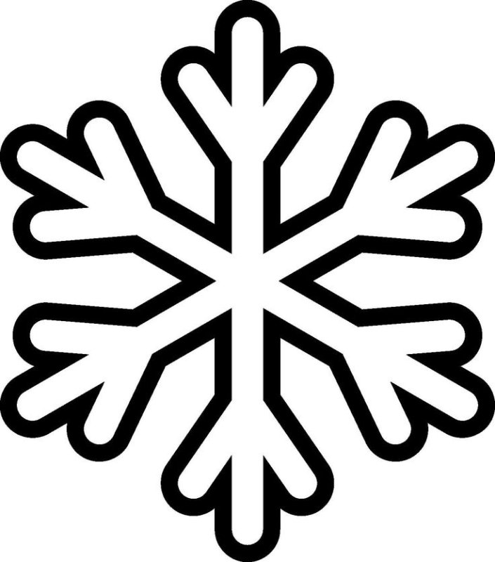 Снежинки картинки раскраски