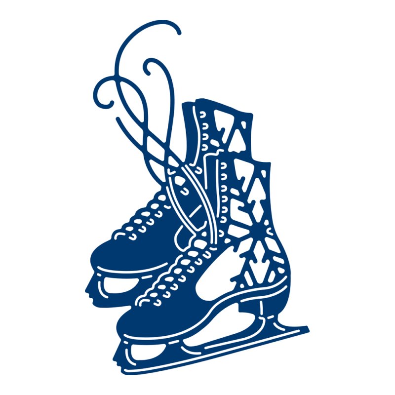 Фигурные коньки силуэт