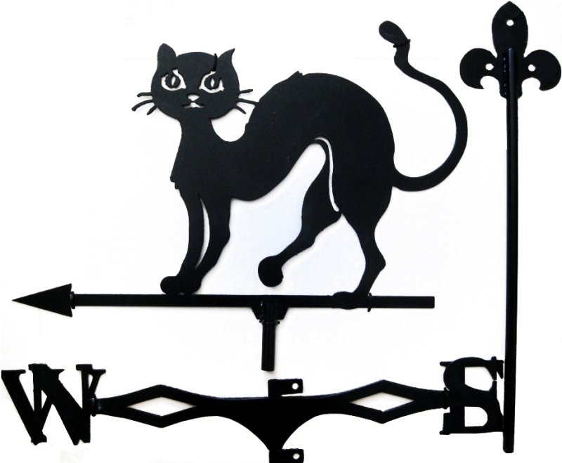 Флюгер на крышу "кошка"