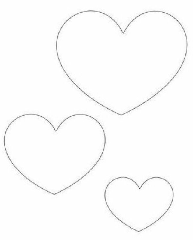 Трафарет сердечки