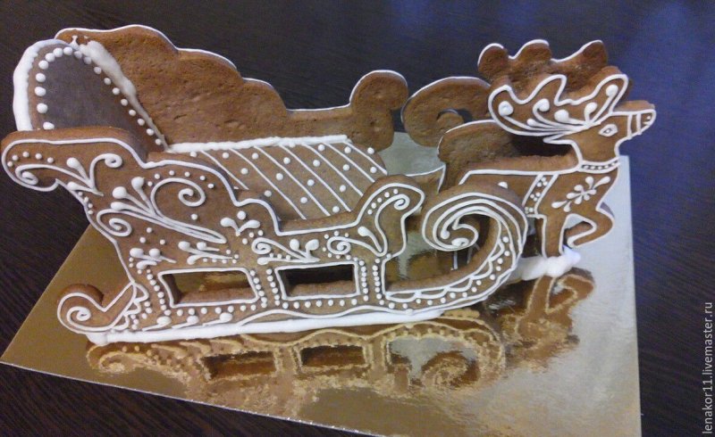 Пряничные сани Деда Мороза