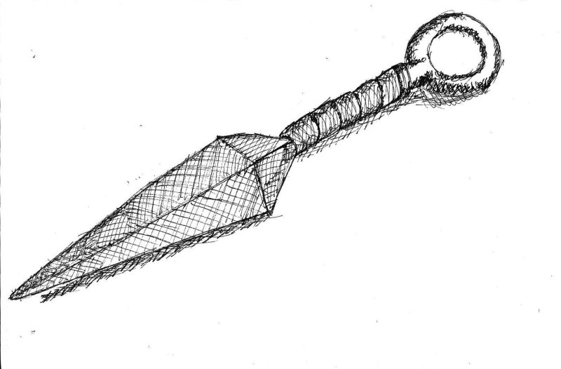 Нож кунай из стандофф 2