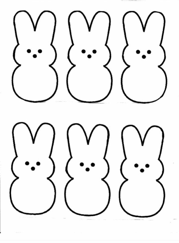 Шаблон зайчика