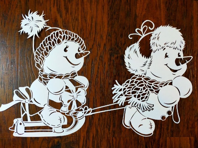 Вытынанка зимняя