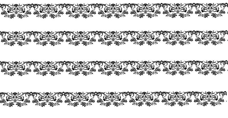 Узорный бордюр