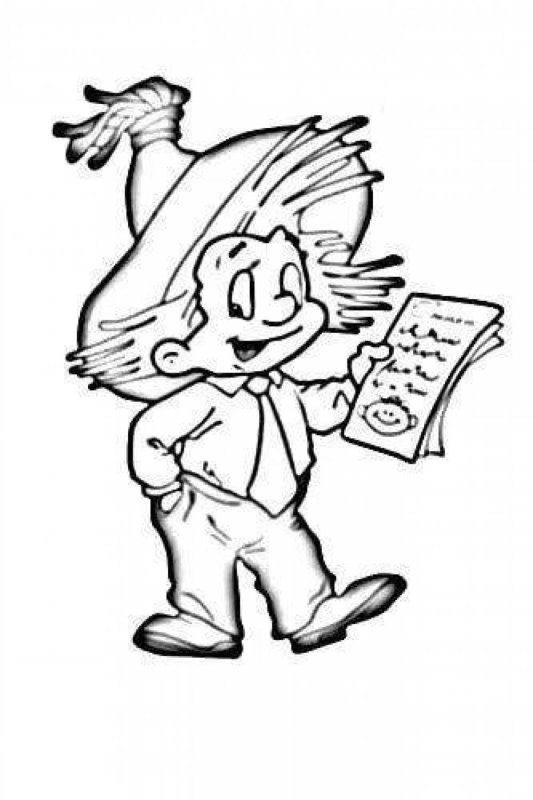 Раскраска Знайка и Незнайка