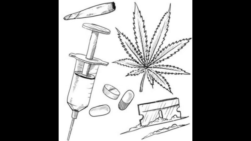 Раскраска наркомания