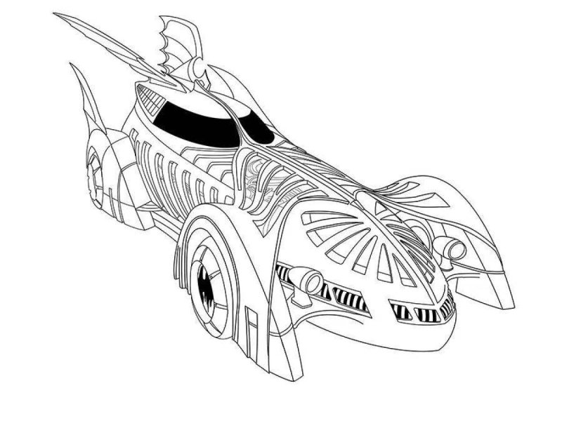 Раскраска хот Вилс Роджер Доджер