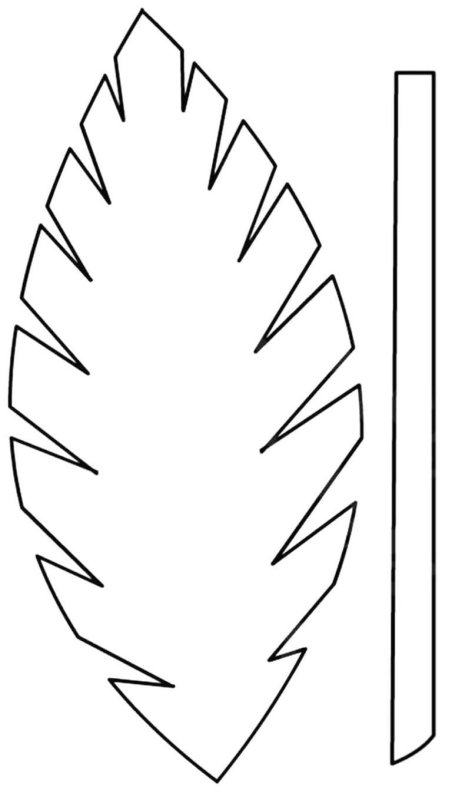 Листочки шаблоны для вырезания
