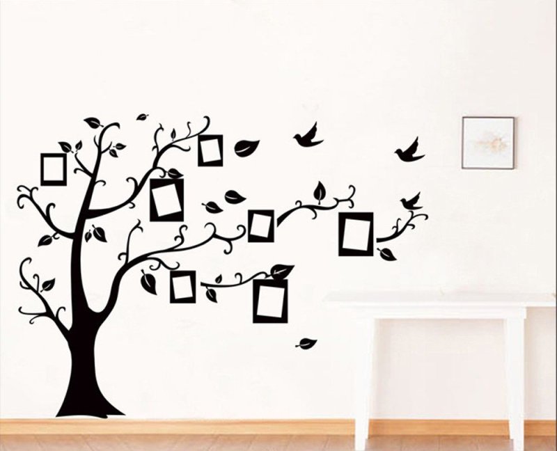 Трафарет дерева на стену