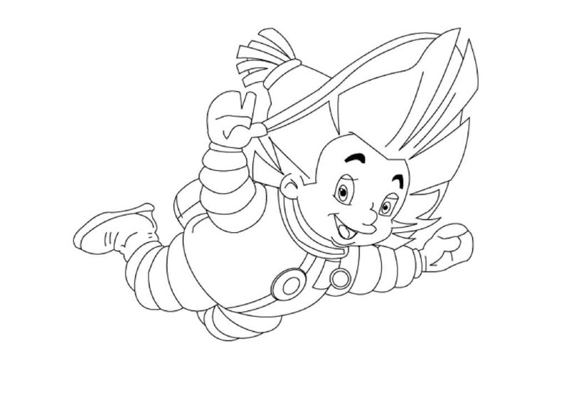 Незнайка раскраска для детей