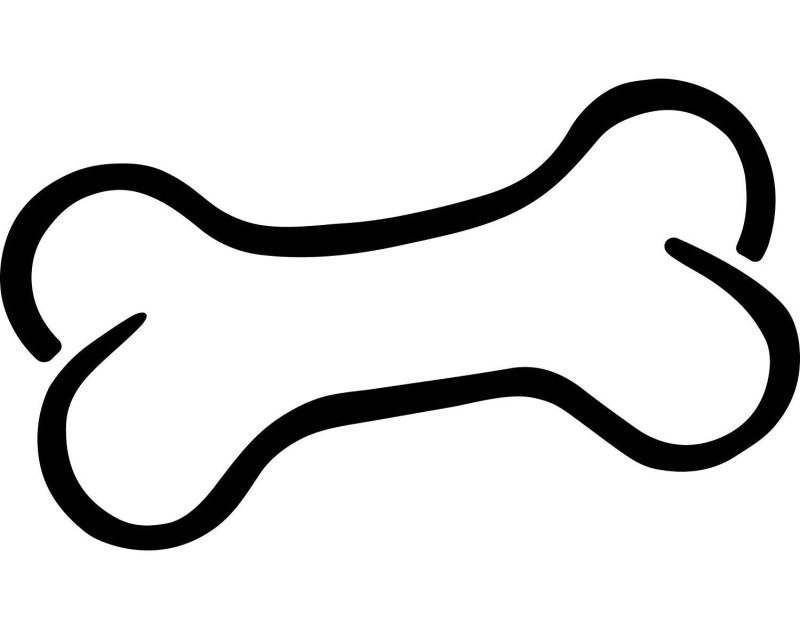Трафарет кости для собак