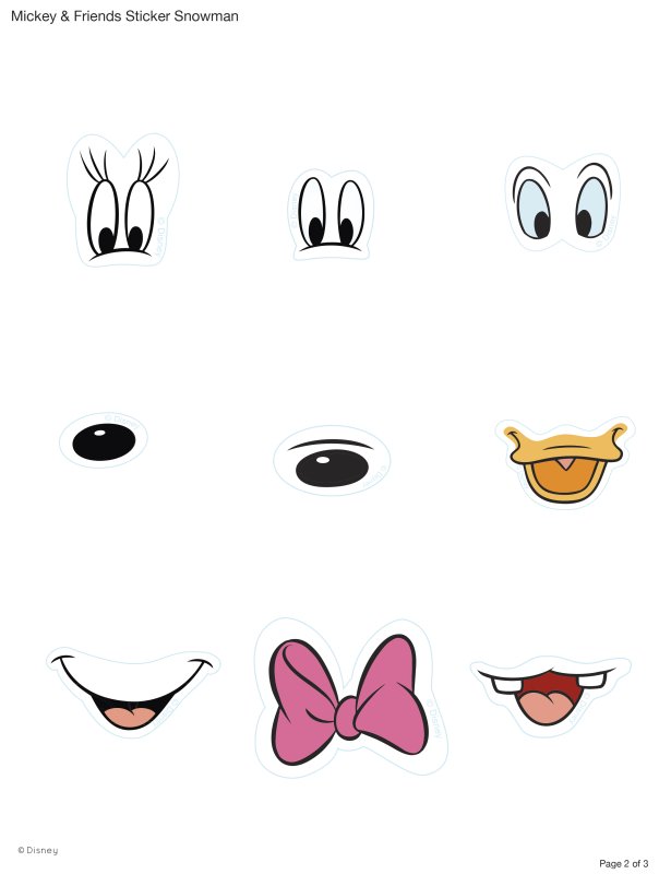 Глазки и ротик для поделок