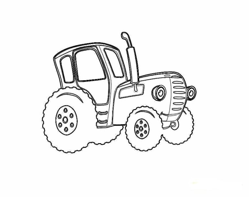 Трактор Гоша разукрашка