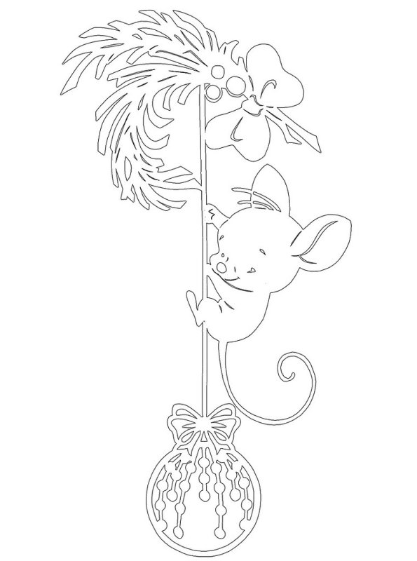 Трафареты на окна на новый год